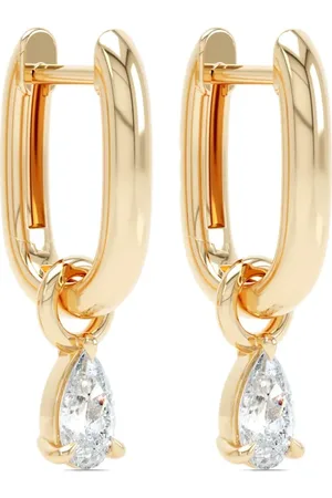 LOEV 14kt recycled yellow Allday hoop diamond earrings