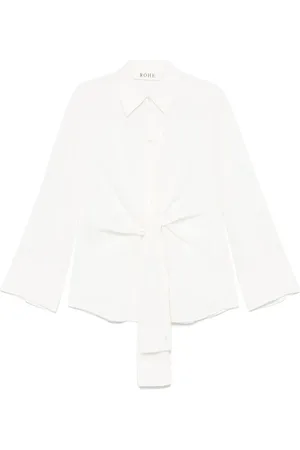 Rohe Knotted hammered shirt