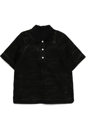 Namacheko Zebra denim polo shirt