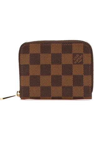 LOUIS VUITTON 2009 Damier Ebene Zippy Purse coin pouch