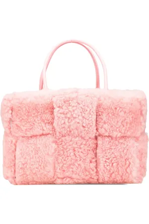 Bottega Veneta 2012-2024 Small Shearling Intrecciato Arco tote bag