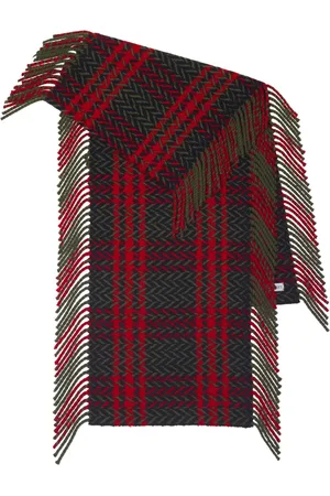 Burberry Check-print wool scarf