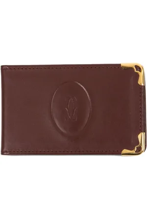 Cartier 1990s leather pocket mirror