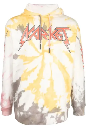 MARKET Tie-dye print logo hoodie