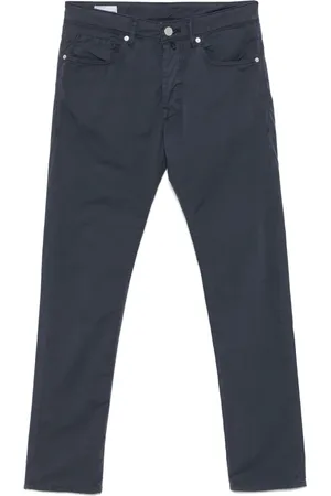 Incotex Logo-patch trousers