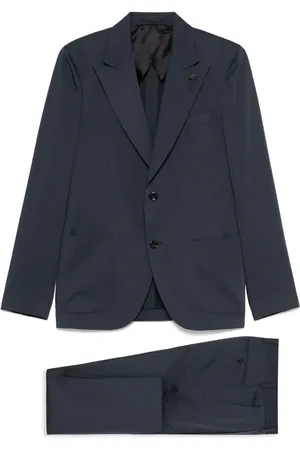 LARDINI Brooch-detail suit