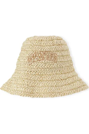 Ganni Logo-embroidered bucket hat