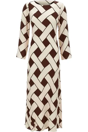 RIXO London Alondra braided-pattern midi dress