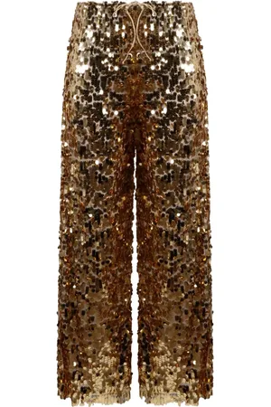 Oseree Sequin-embellished trousers