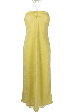 Oseree Lumière halterneck midi dress