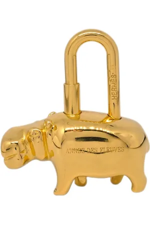 Hermès 2005 Grand fleuve Hippopotamus lock charm