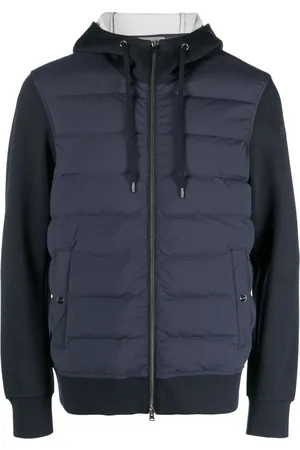HERNO Zip-up hooded down jacket