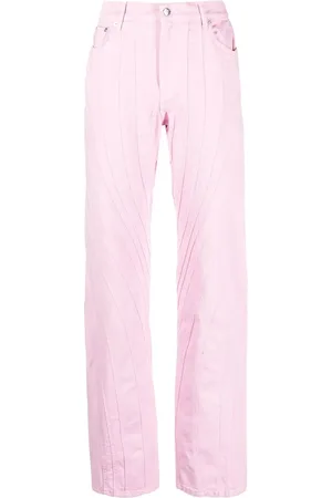 MUGLER Spiral-seam trousers