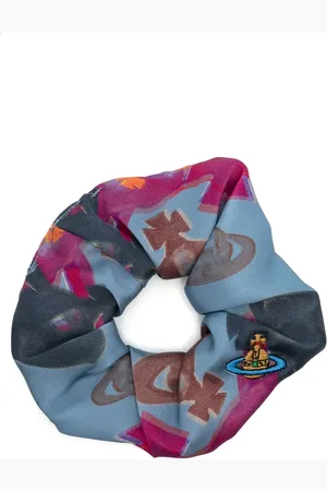 Vivienne Westwood Orb logo-embroidery scrunchie