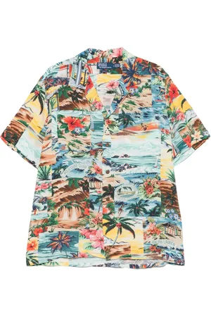 Ralph Lauren Patchwork-print camp shirt