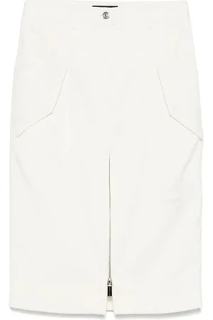 BARBARA BUI Gabardine midi skirt