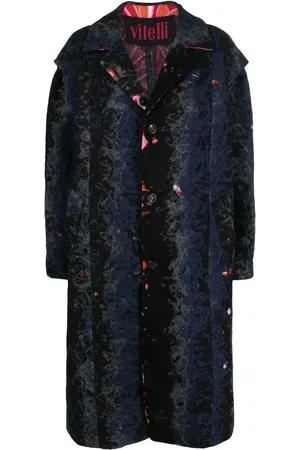 Vitelli Single-breasted recycled wool coat