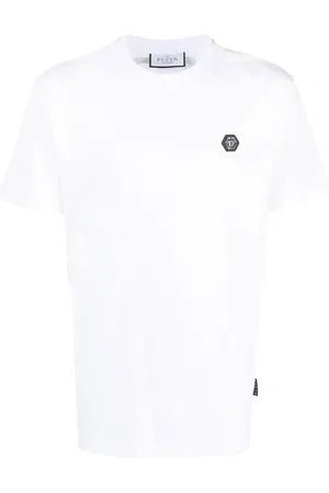 Philipp Plein Logo-patch cotton T-shirt