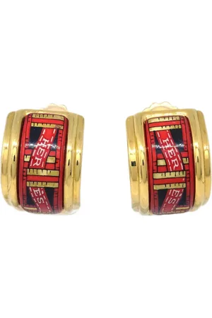 Hermès 1990-2000s enamel clip-on earrings