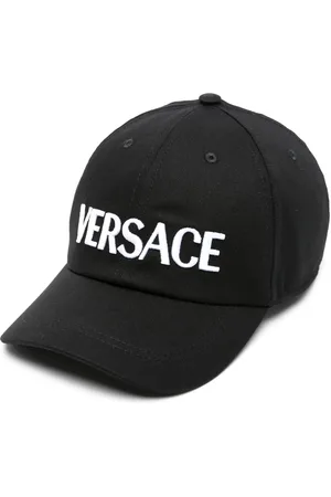VERSACE Logo-embroidered cotton cap