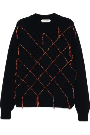 Namacheko Intarsia quilt crew-neck jumper