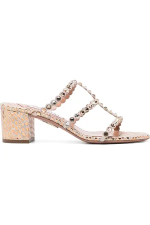 Aquazzura 55mm crystal-embellished sandals