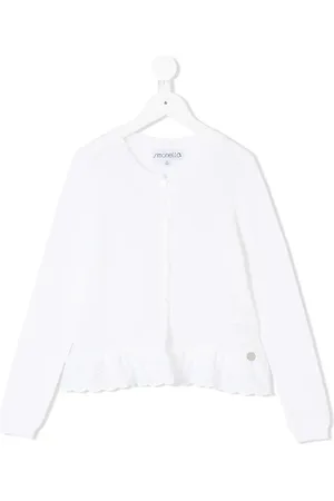Simonetta Ruffled buttoned cardigan