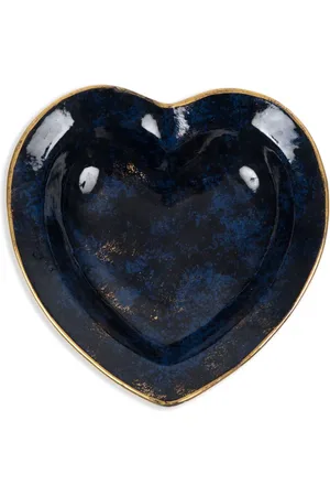 Dior 1970s Navy heart porcelain plate