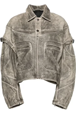 Manokhi Leya leather biker jacket