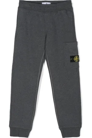 Stone Island Compass badge cotton track pants