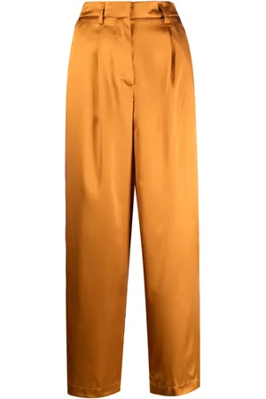 FORTE FORTE High-rise satin trousers