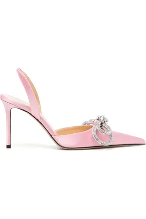 Mach & Mach Crystal-embellished bow-detail pumps
