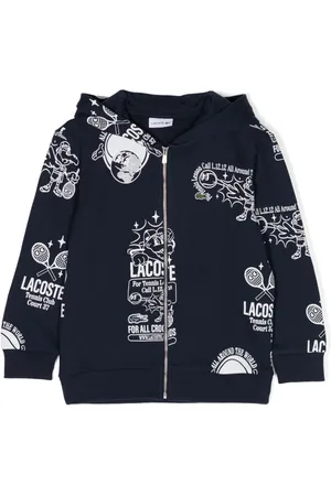 Lacoste Graphic-print cotton track jacket