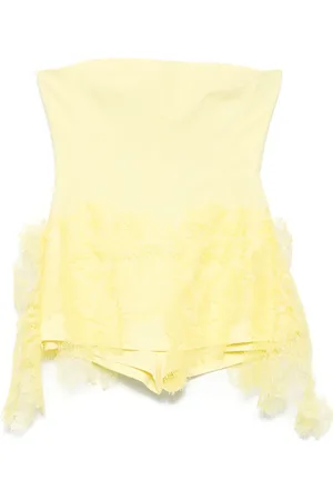 DAVID KOMA Lace-detail playsuit