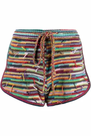 Chloé Horizontal-stripe knitted shorts