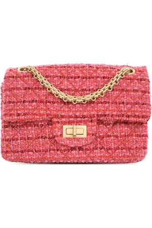 CHANEL 2019 Mini Reissue 2.55 Tweed Single Flap 224 crossbody bag