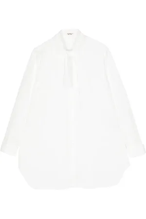 YOHJI YAMAMOTO Pussy-bow cotton shirt
