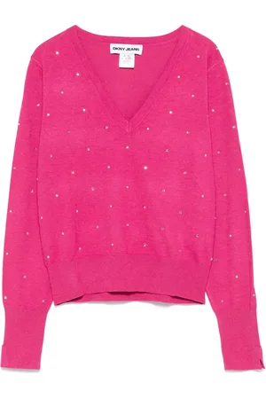 DKNY Studs V-neck sweater