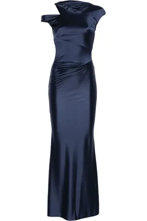 MOOS Cut out-detail maxi dress