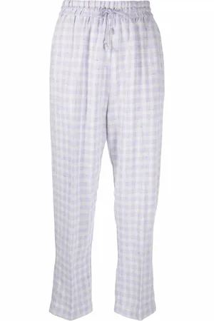 FORTE FORTE Check-print trousers