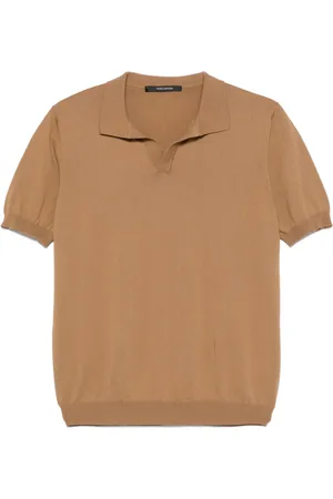 TAGLIATORE Ribbed detailing polo shirt