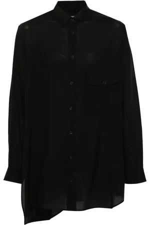 YOHJI YAMAMOTO Asymmetric poplin shirt