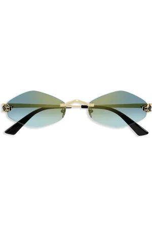 Cartier Panther geometric-frame sunglasses