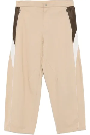 CROQUIS Side-striped knitted trousers