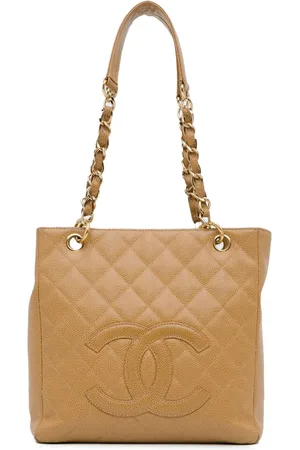 CHANEL 2003-2004 Caviar Petite Shopping Tote shoulder bag