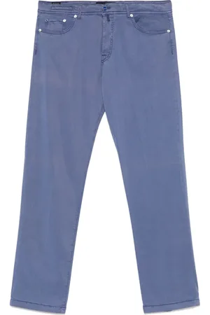 Kiton Logo-patch trousers