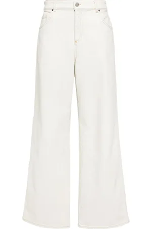 BLUMARINE Bleach-wash boyfriend jeans