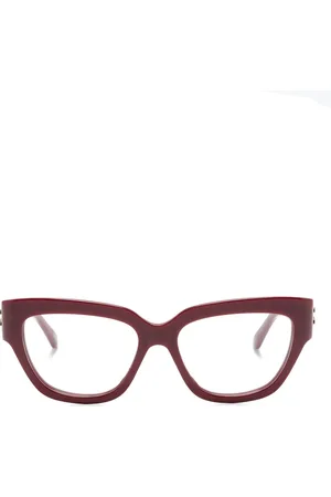 Balenciaga Monogram-plaque cat-eye glasses