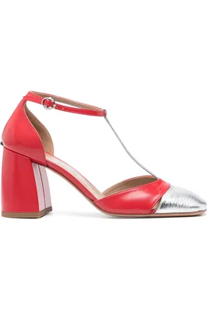 A.BOCCA 80mm leather pumps