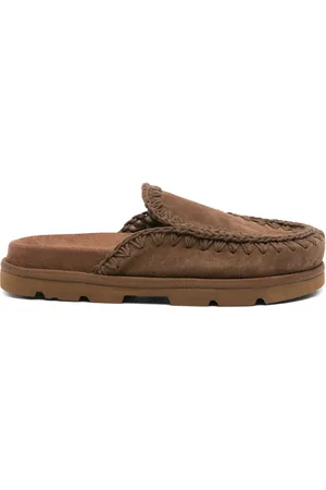 Mou Decorative-stitching mules